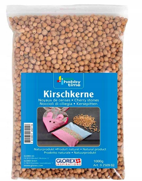 GLOREX pestki wiśni do termoforu, 1 kg