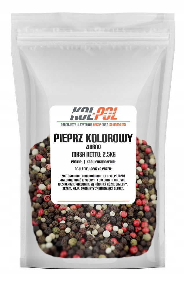 PIEPRZ KOLOROWY ZIARNO 2,5kg Aromatyczny ziarnisty