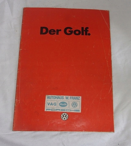 Volkswagen Golf 1982 r. niemiecki antyk prospekt