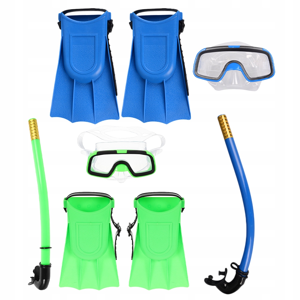 ZESTAW NURKOWY DZIECI SZEROKIE POLE WIDZENIA I PŁETWY