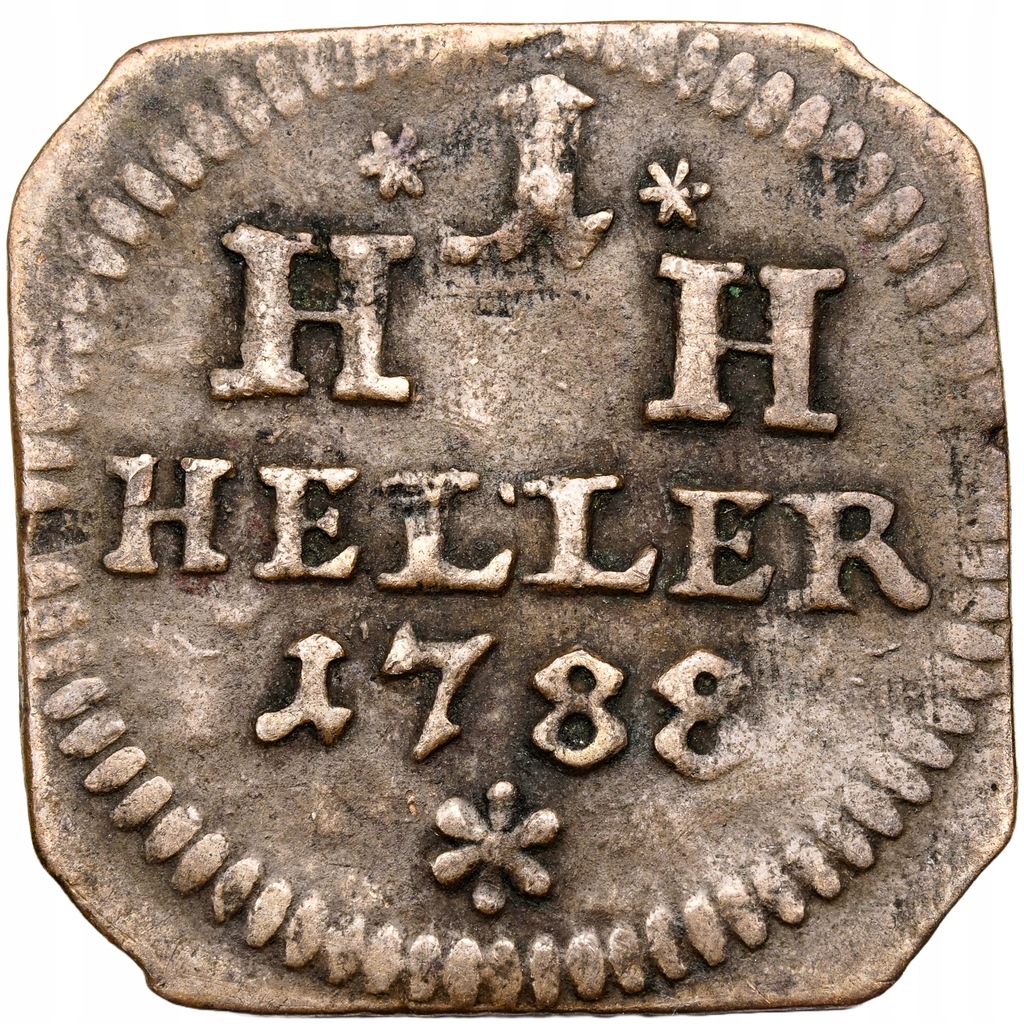 P165. Saksonia, 1 Heller 1788