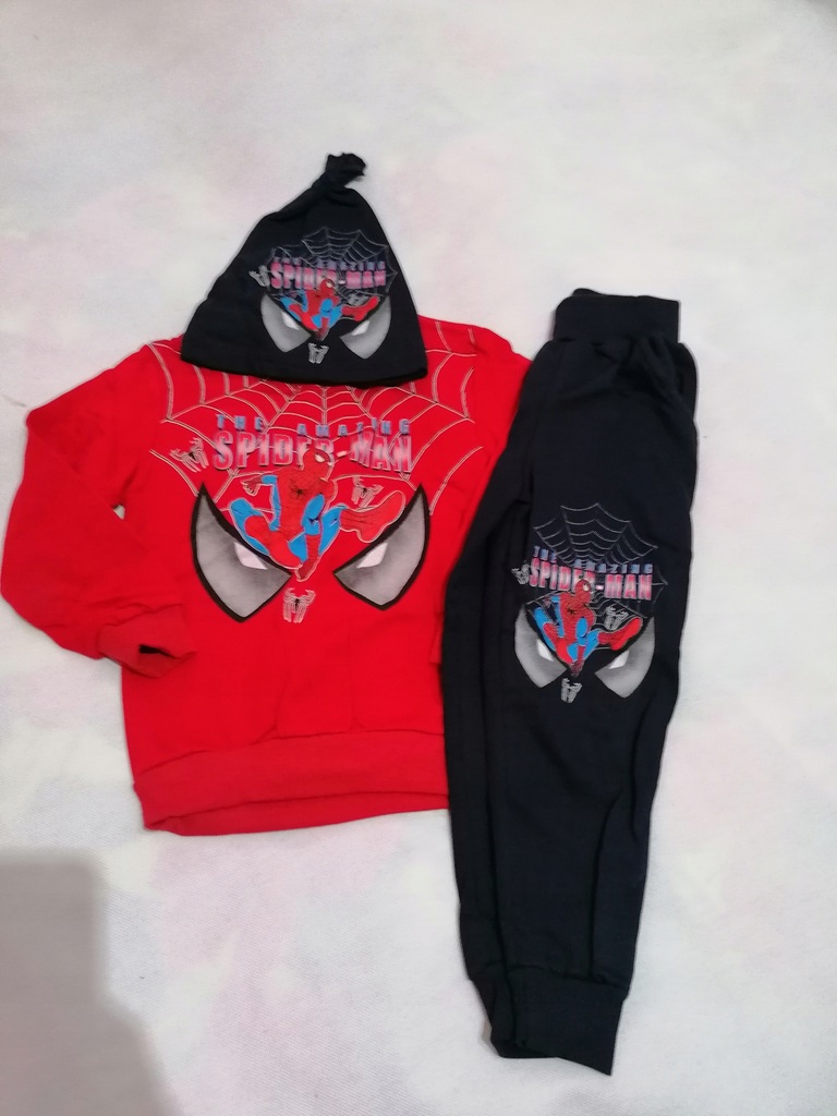 110/116 Komplet dresowy DRES ocieplany Spiderman