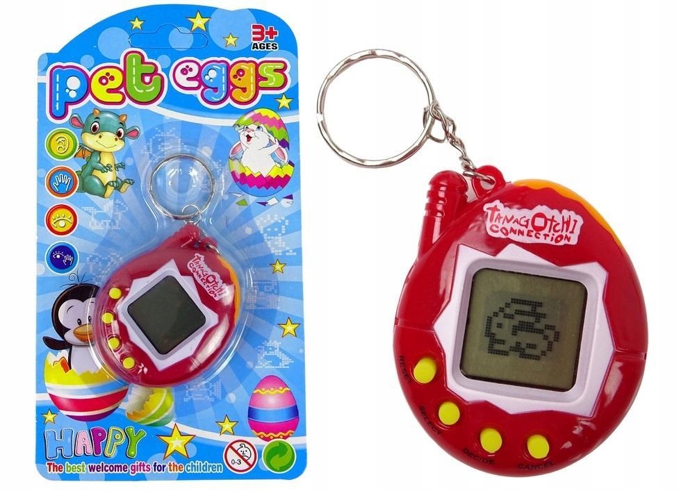 TAMAGOTCHI W JAJKU ZWIERZĄTKO CZERWONE, LEANTOYS