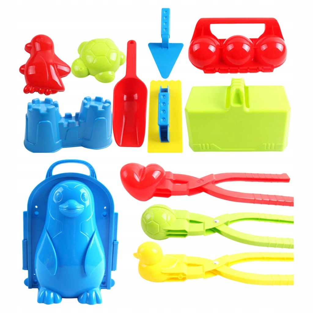12 Pieces Snowball Maker Clip with Snow Shovel Snow Ball Playing Kits for