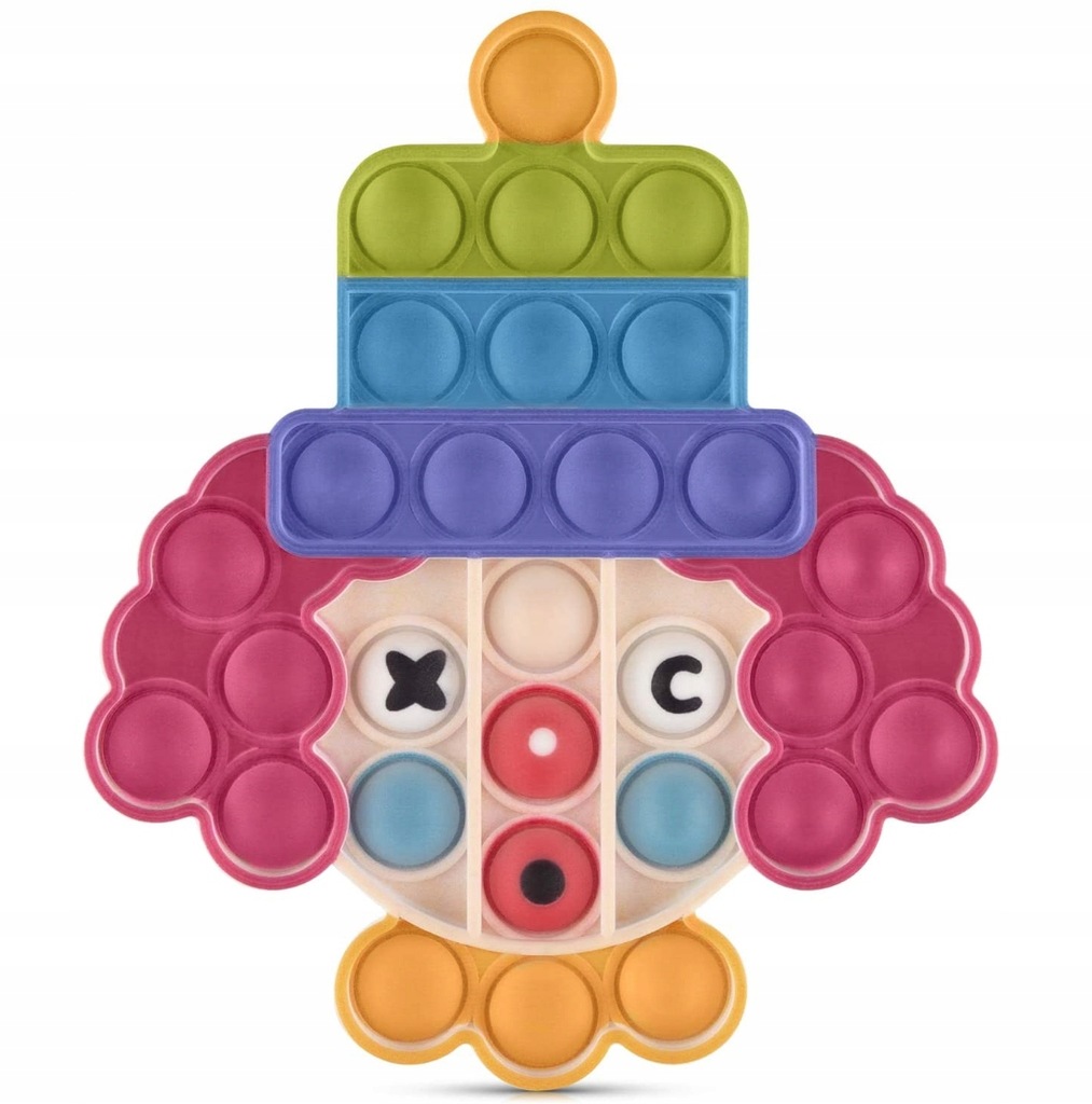 Mata SENSORYCZNA fidget toy pop it bubble KLAUN