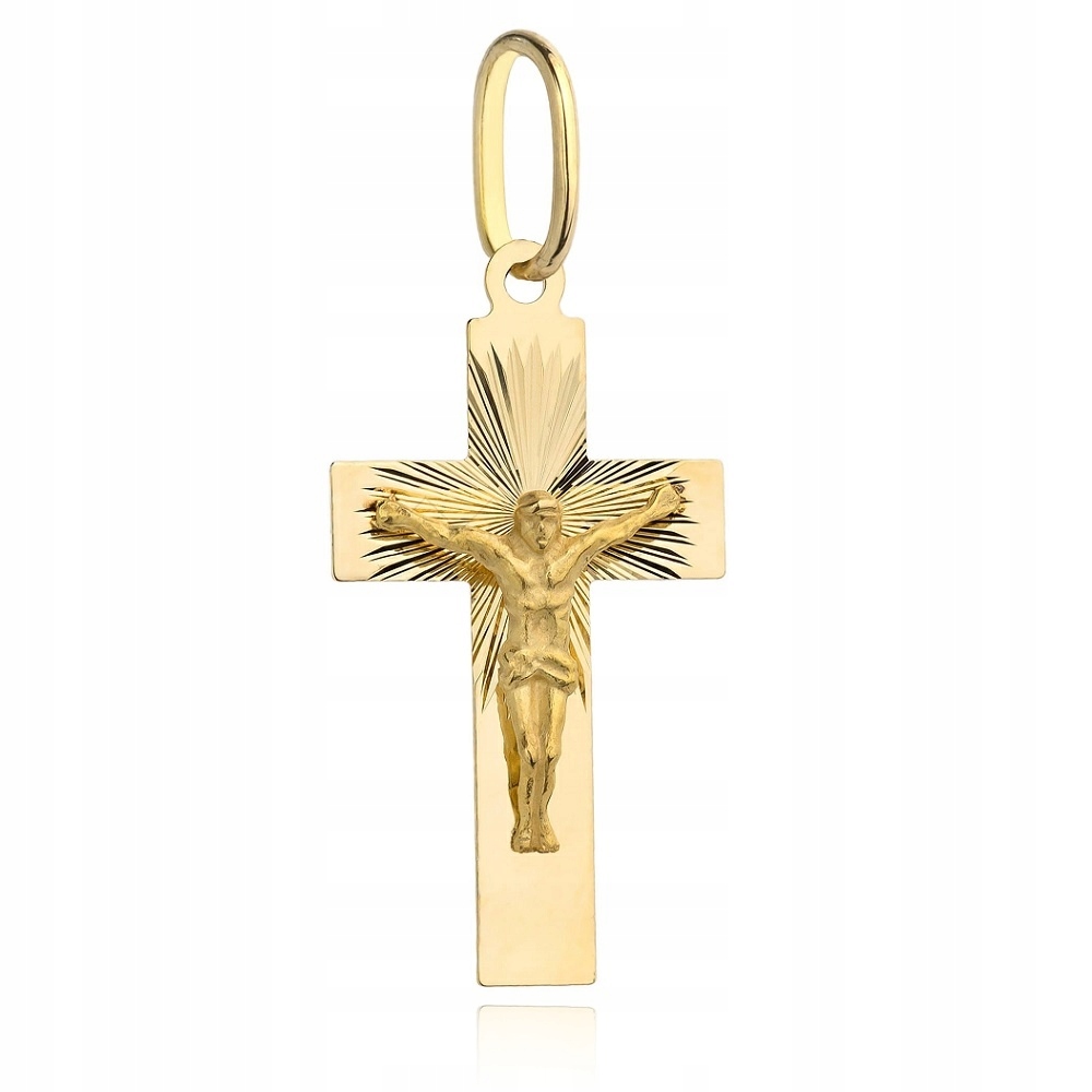 Złoty krzyżyk 585 z figurką Jezusa