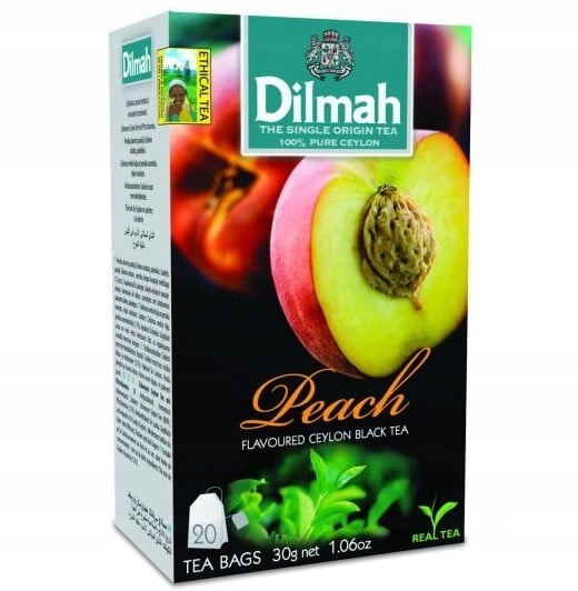 Herbata Dilmah Brzoskwinia 20x1,5g Saszetki