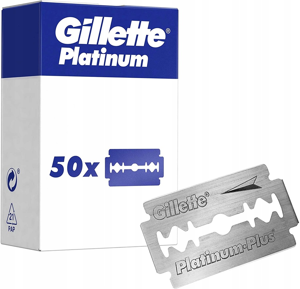Gillette Platinum Żyletki Ostrza do Golenia 50szt.
