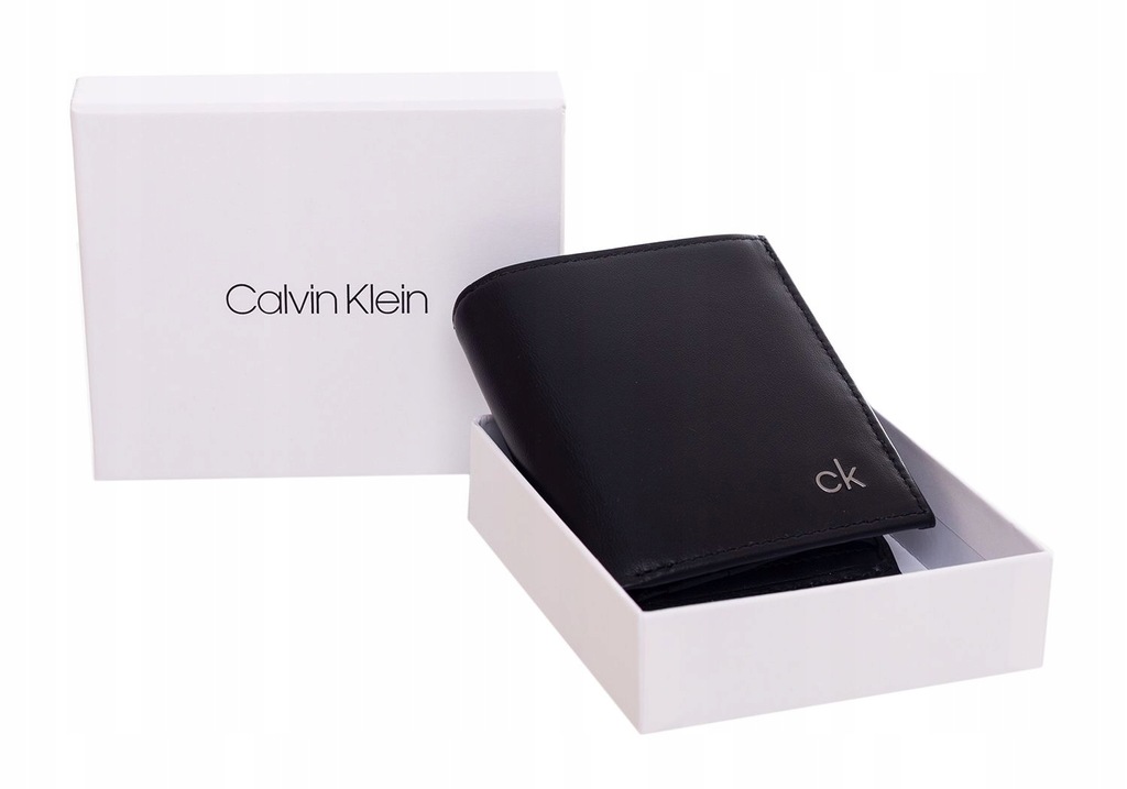 CALVIN KLEIN PORTFEL MĘSKI SMOOTH MINI NS 6 BLACK