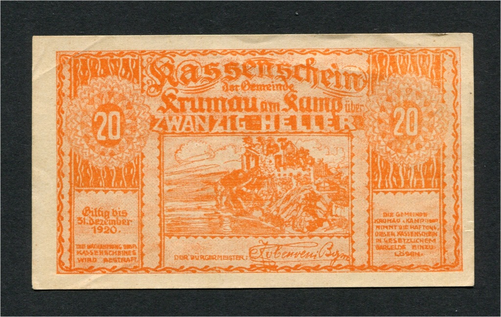 20 Heller Austria 1920 Notgeld