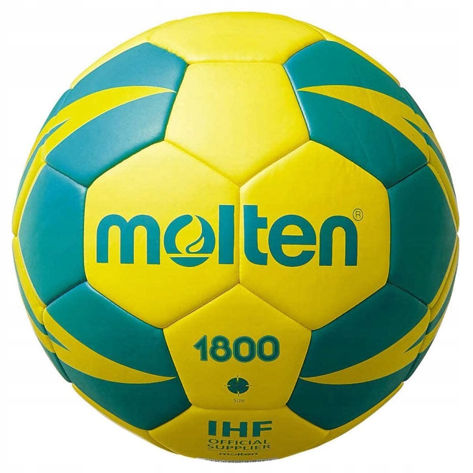 Piłka ręczna Molten żółto-zielona junior 1 H1X1800