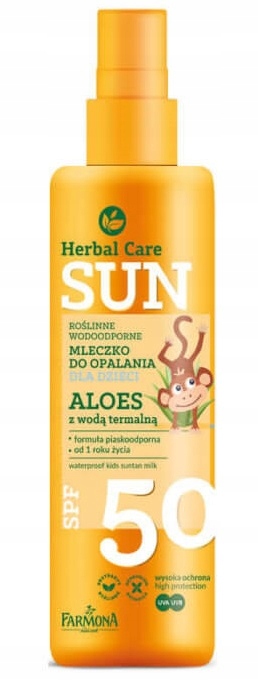 HERBAL CARE SUN MLECZKO DO OPALANIA DLA DZIECI F50