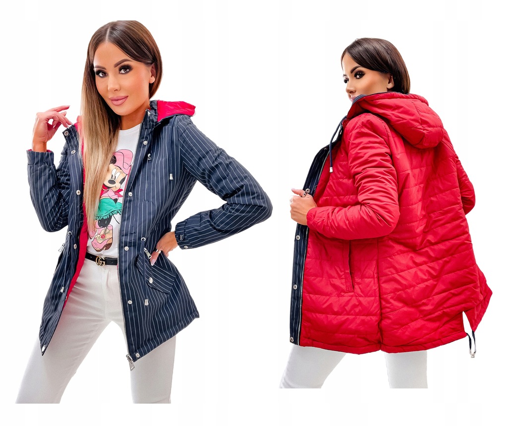 Przejsciowa dwustronna kurtka damska W658G r S