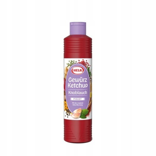 Hela Ketchup Curry Knoublauch Pikant - Czosnek 800