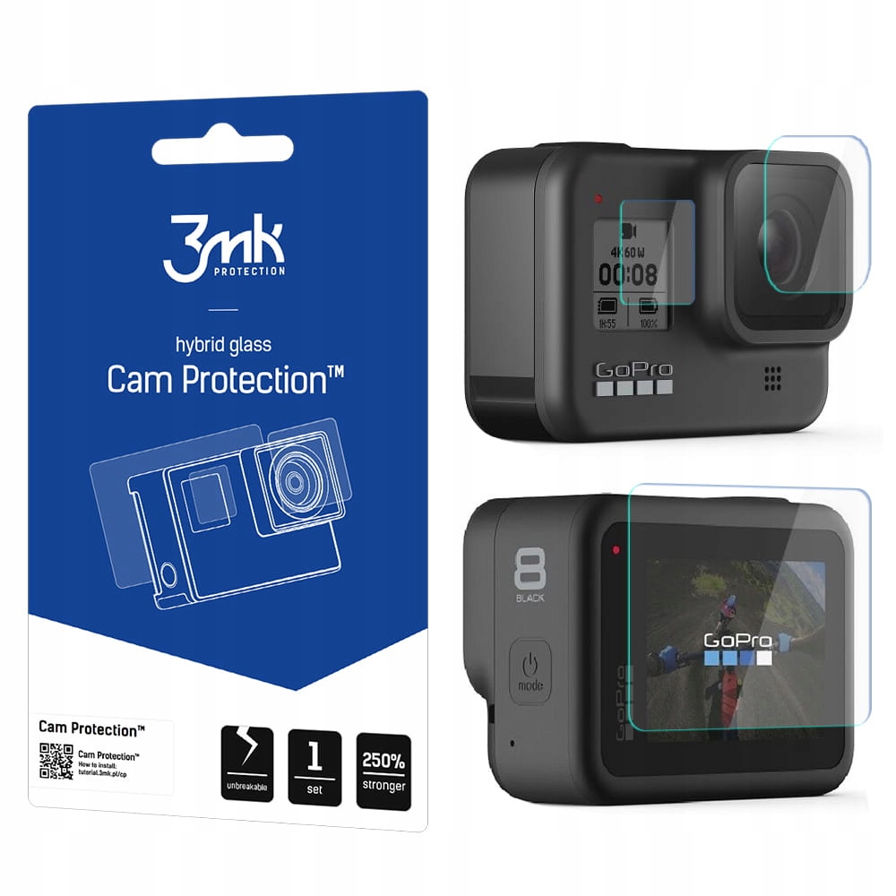 3MK Cam Protection GoPro Hero 8 Ochona na wyświetlacze oraz obiektyw