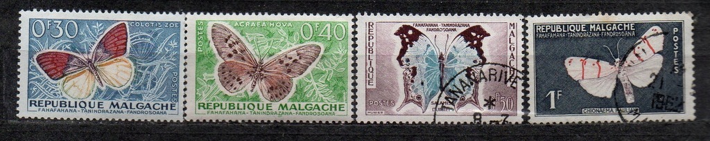 Francja-Madagaskar-1960 Mi 445-48