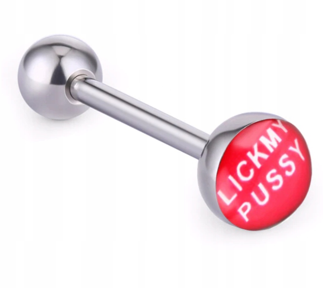KOLCZYK DO JĘZYKA WARGI KULKA LICK MY PUSSY