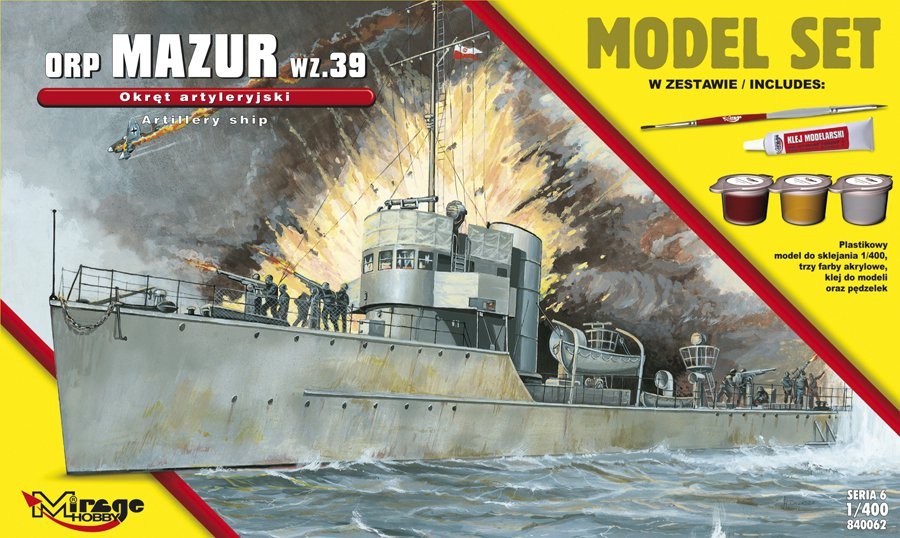 Model do sklejania ORP "MAZUR" 1939 Pols