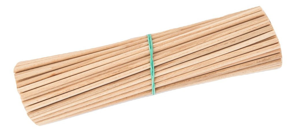 Patyki WATA CUKROWA gładkie BUKOWE 40cm/4mm/200szt