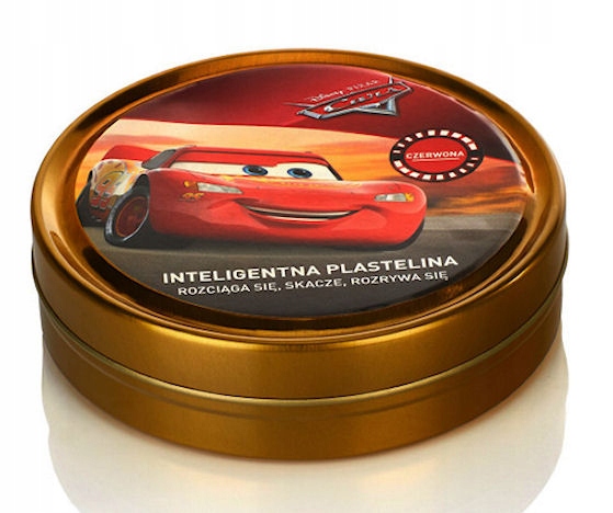 INTELIGENTNA PLASTELINA CARS DISNEY 80g CZERWONA