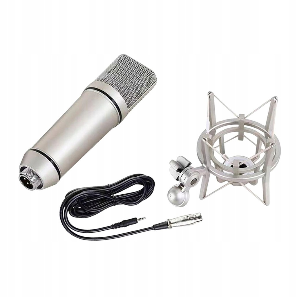 Condenser Microphone Solid Sturdy Studio Mic Computer Condenser Mic 5V16