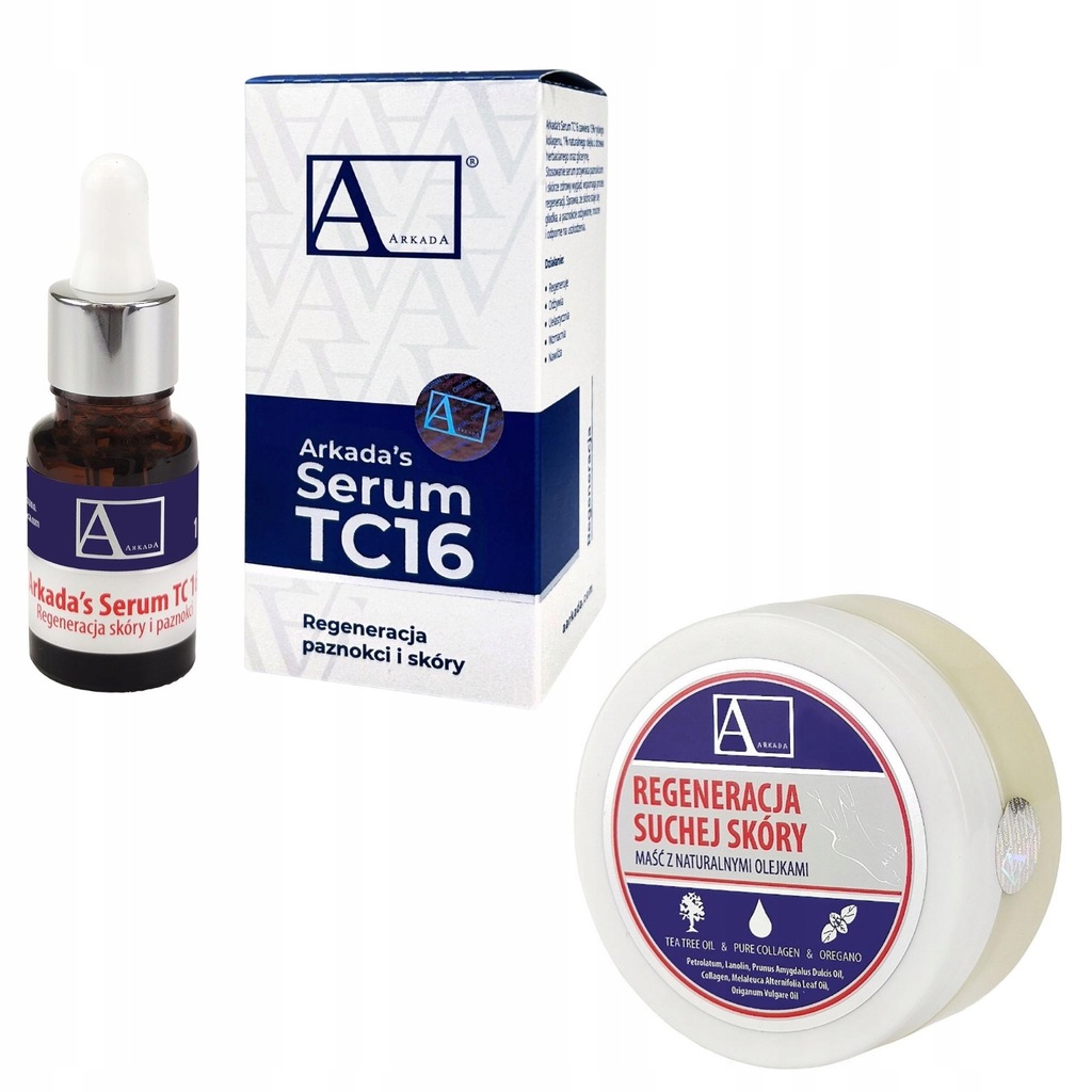 Arkada Zestaw Serum kolagenowe TC16 11ml Maść 70g