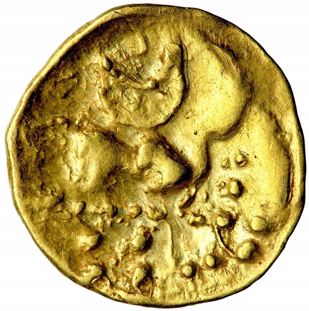 CELTOWIE, ATREBATOWIE, 1/4 statera "z półksiężycem", 3.-2. w. przed Chr.