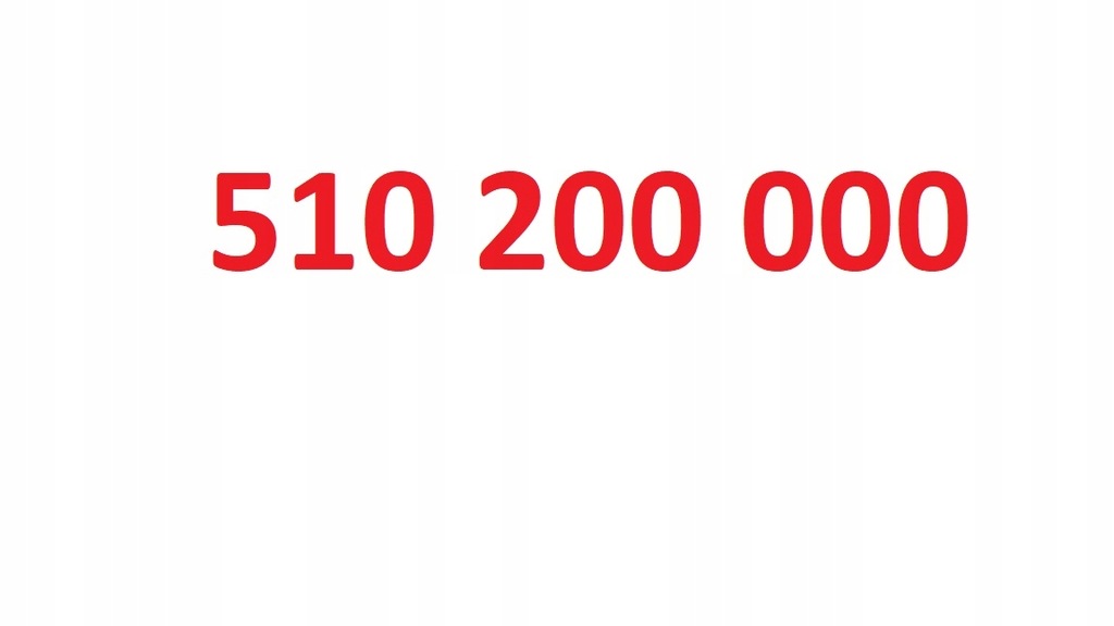 510 200 000 - numer platynowy