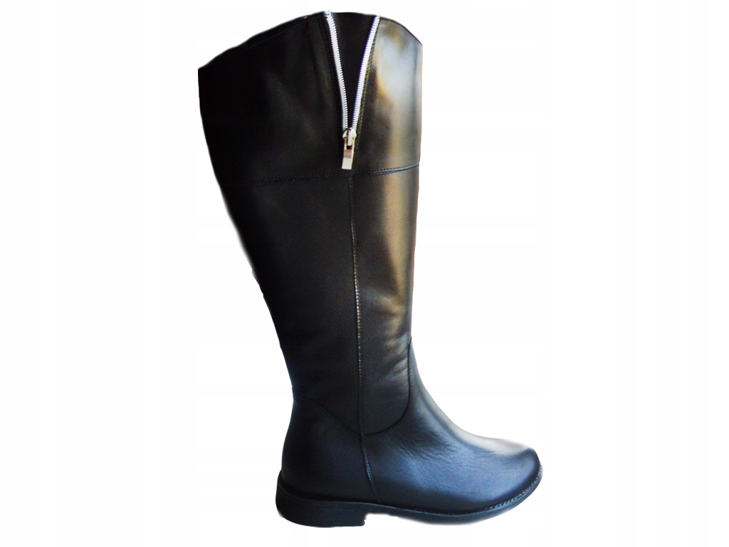 Kozaki SKÓRA SZEROKA CHOLEWKA XX AZ 46 CM 39 - 6839622875 - oficjalne