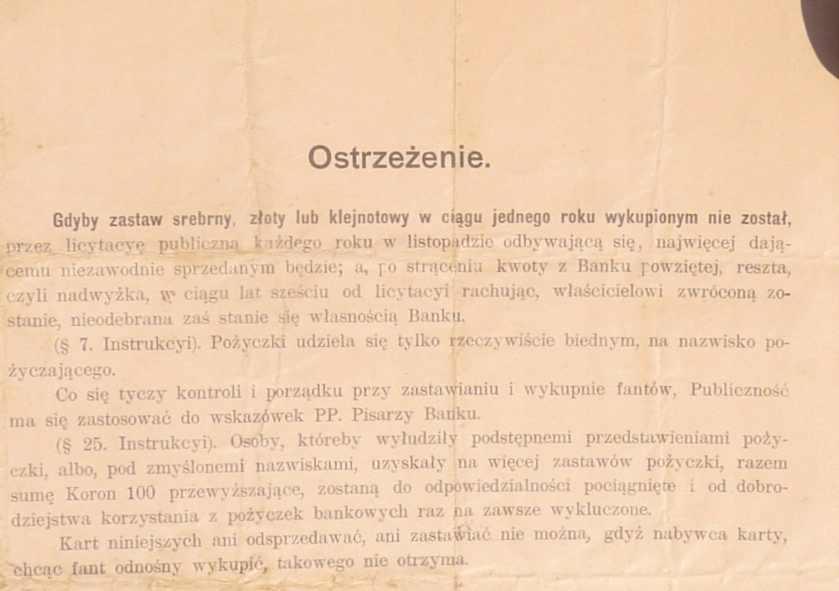 Купить Квитанция Благочестивого банка - 1907 г. - ссуда в 100 крон.: отзывы, фото, характеристики в интерне-магазине Aredi.ru