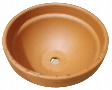 Doniczka Spang 16 cm x 16 x 8 cm średnica 16 cm ceramika naturalny terakota