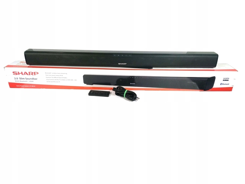 sharp 2.0 slim soundbar 90w