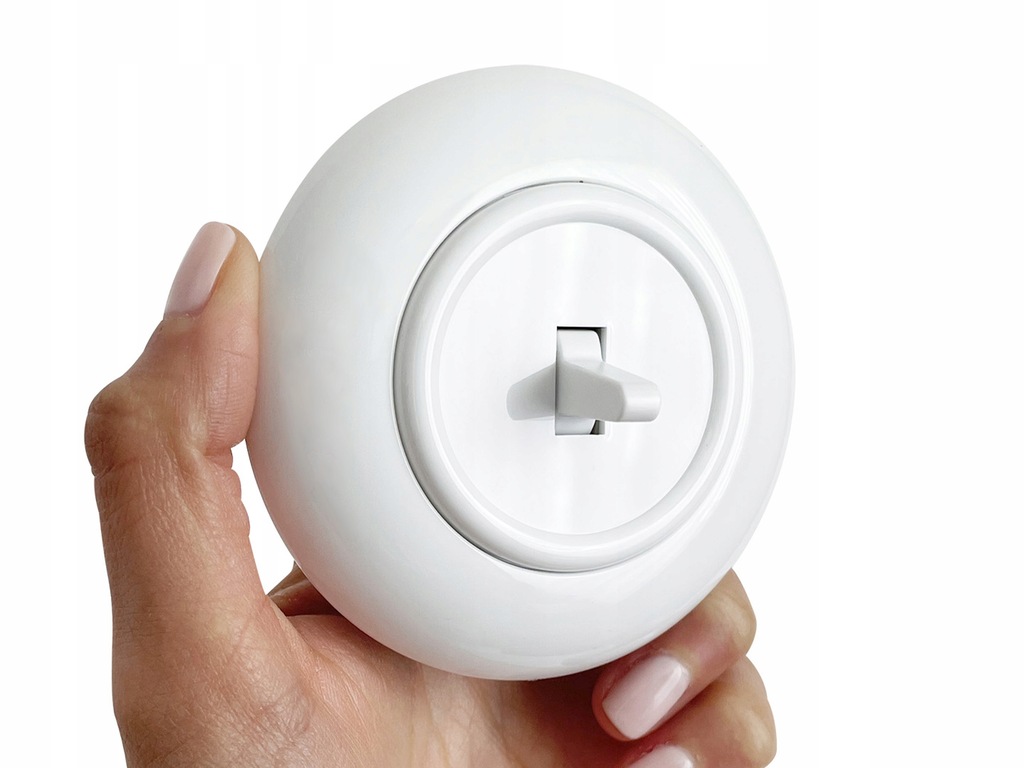 POJEDYNCZY WŁĄCZNIK ŚWIATŁA BEZŚRUBOWY OKRĄGŁY