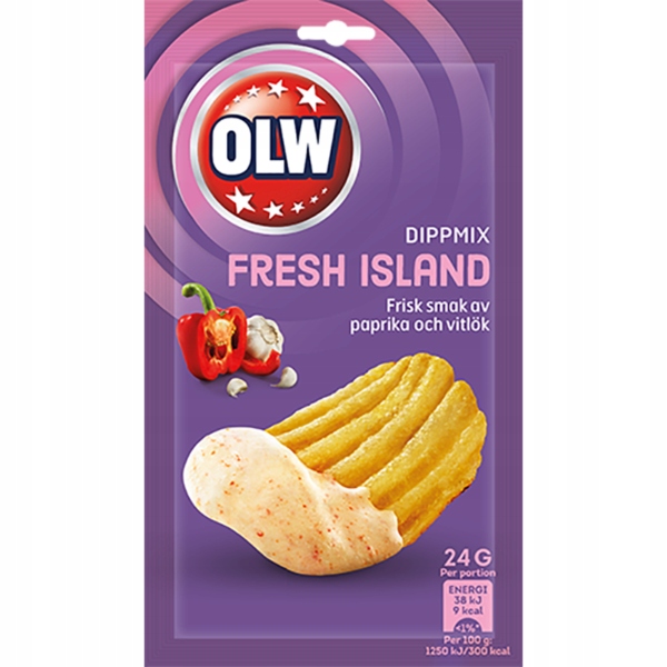 OLW Fresh Island dip do chipsów 24g Szwecja