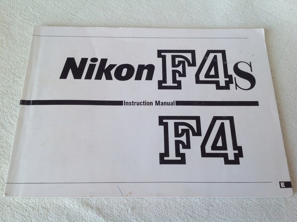 Nikon F4 instrukcja obsługi j.angielski