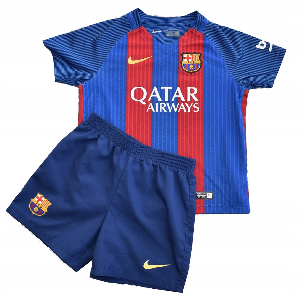 BARCELONA zestaw NIKE koszulka spodenki 4-5 lat