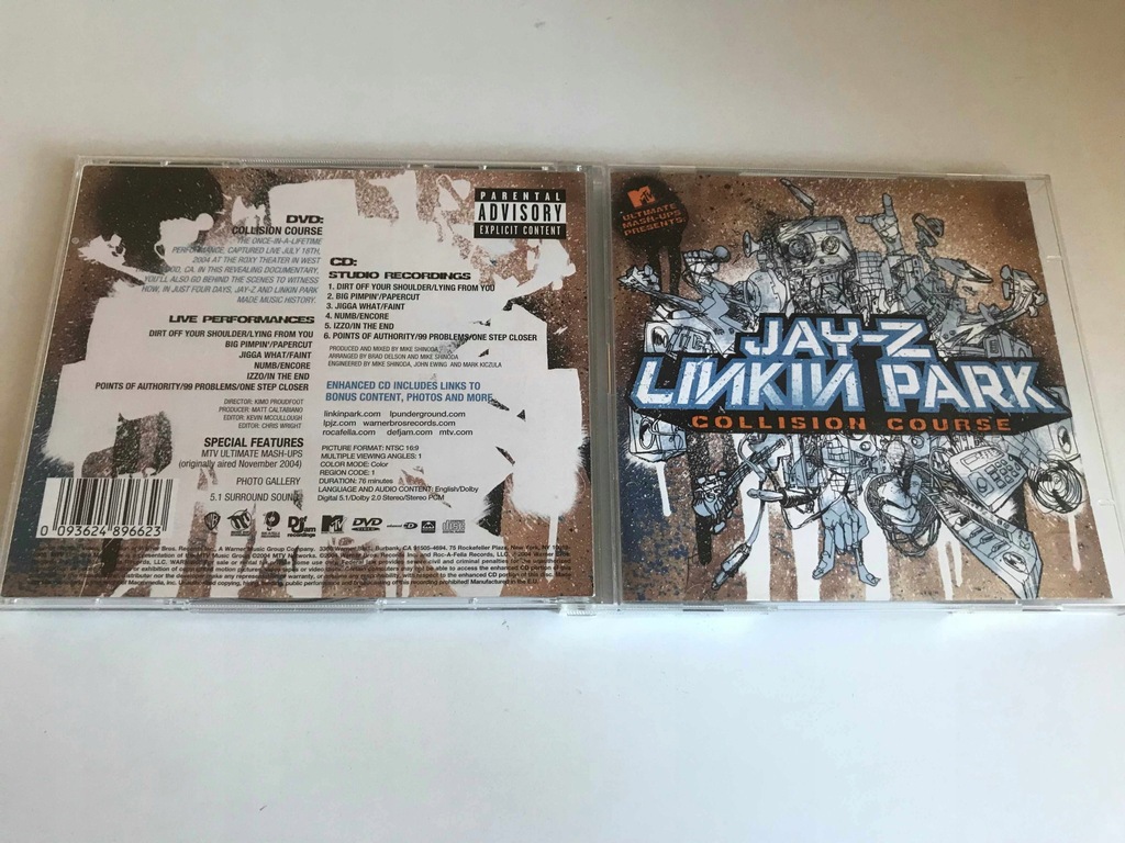 CD + DVD Linkin Park Jay-Z Collision Course STAN 6-/6