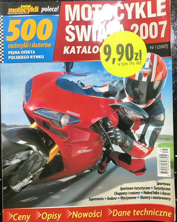 Katalog motocykli z 2007r 500 motocykli i skuterów