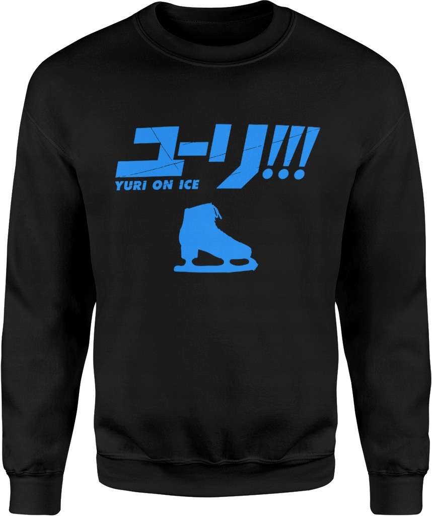 BLUZA MĘSKA YURI ON ICE ANIME MANGA ROZMIAR M BEZ KAPTURA DRESOWA NADRUK