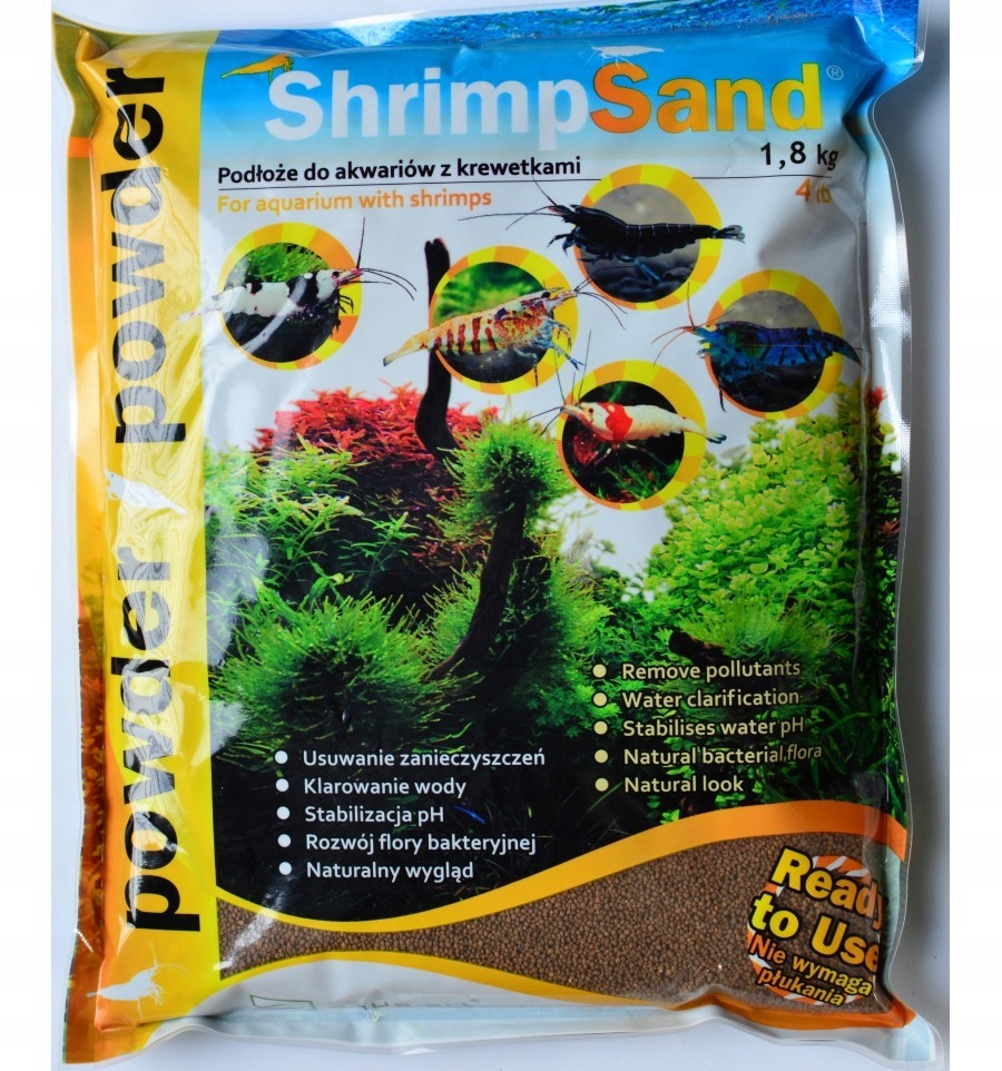 Aqua-art Shrimp Sand 4kg - brązowe podłoże do krew