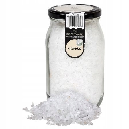 KLAREKO Sól do zmywarki w słoiku bezzapachowa 1kg