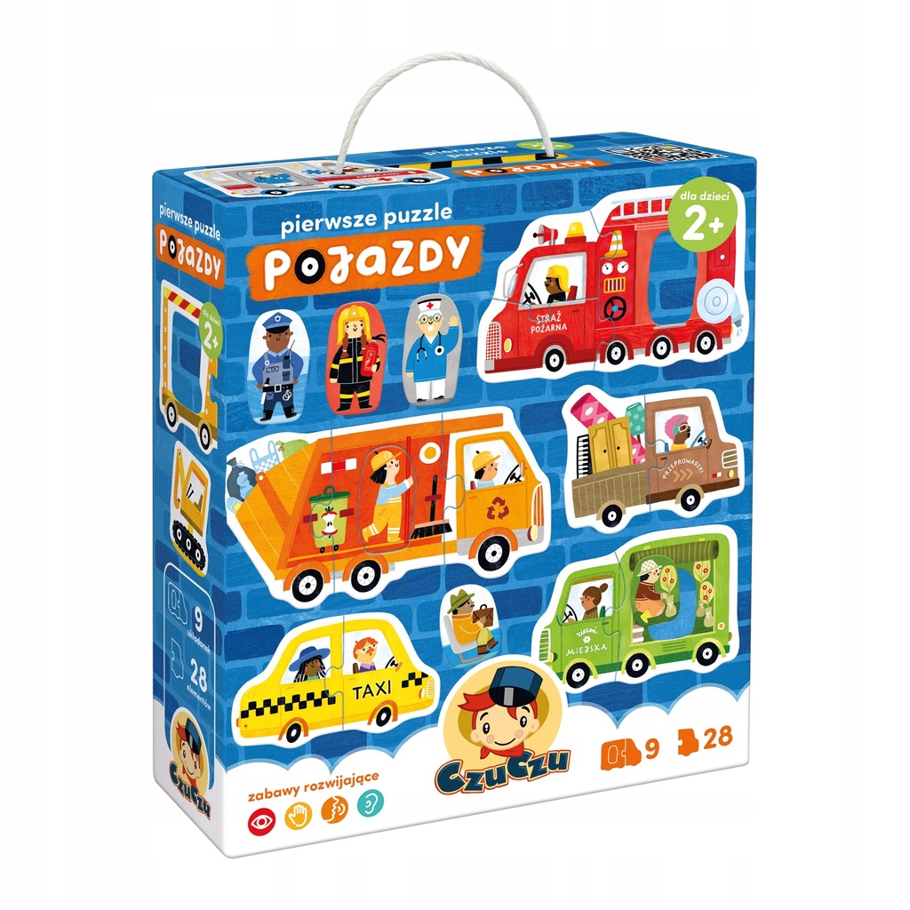 CZUCZU PIERWSZE PUZZLE POJAZDY PUZZLE DLA DZIECI 2+ 28 EL.