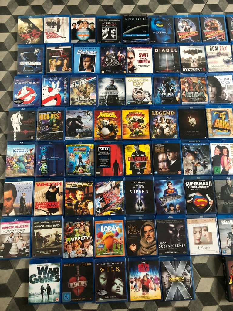 Kolekcja filmów Blu-ray