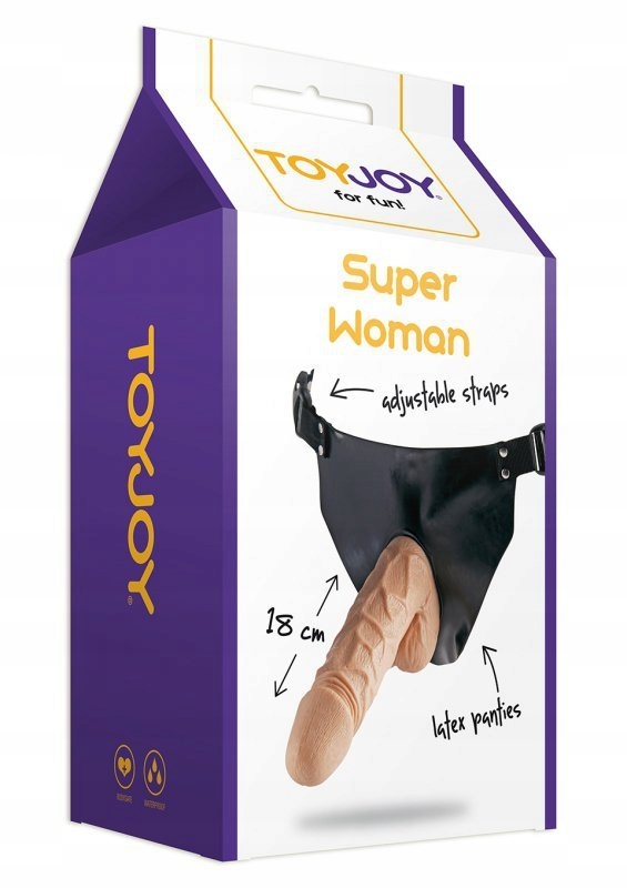 Proteza DILDO samonośne SUPERWOMAN STRAP-ON hard