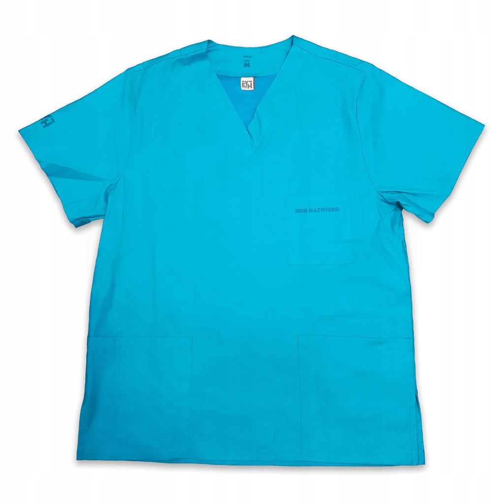 Bluza medyczna niebieska rozmiar 3XL bawełna 3 kieszenie Enjoy Your Hoodie
