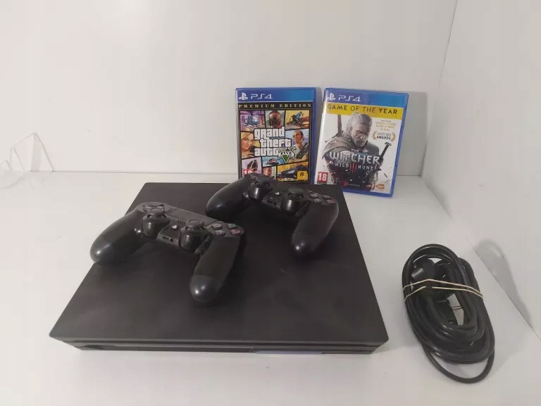 KONSOLA PS4 PRO CUH-7016B DWA PADY OKABLOWANIE