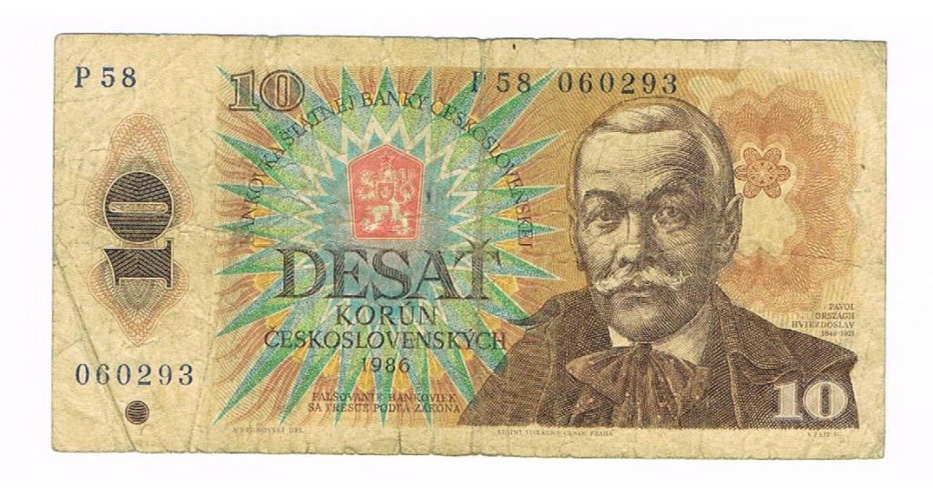 10 koron z Czech