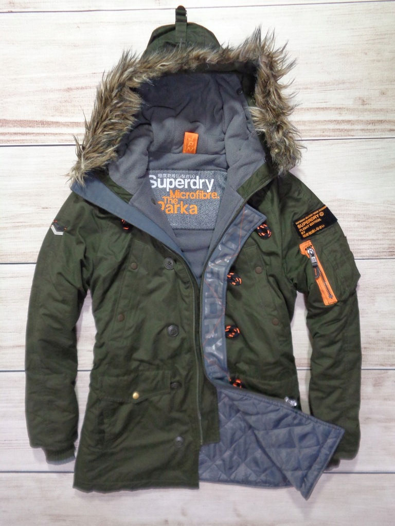 kurtka zimowa Superdry Microfibre Parka roz. L 11521261384 oficjalne archiwum Allegro
