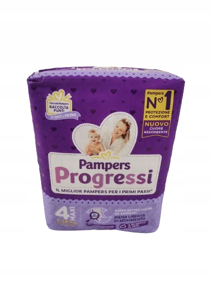 Pieluszki Pampers Progressi Rozmiar 4 7-8 kg 21 szt.