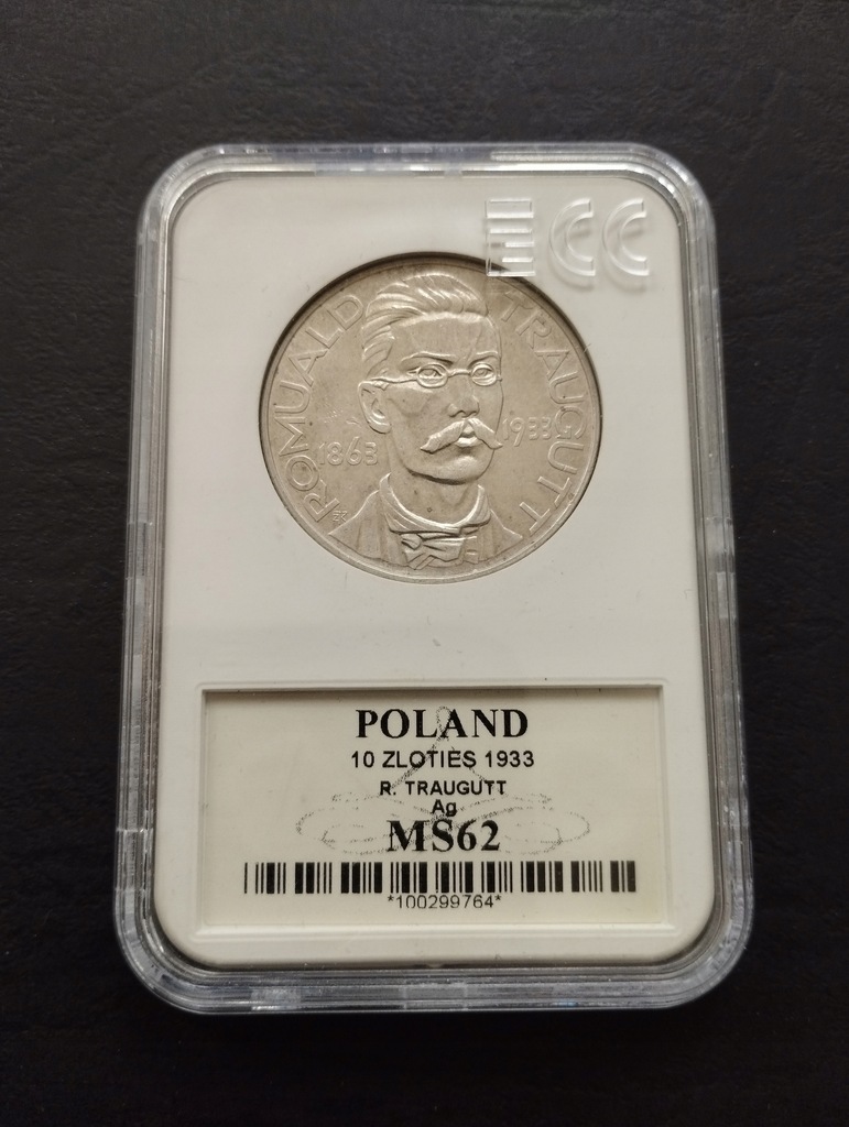 Moneta 10 złotych 1933 rok Traugutt